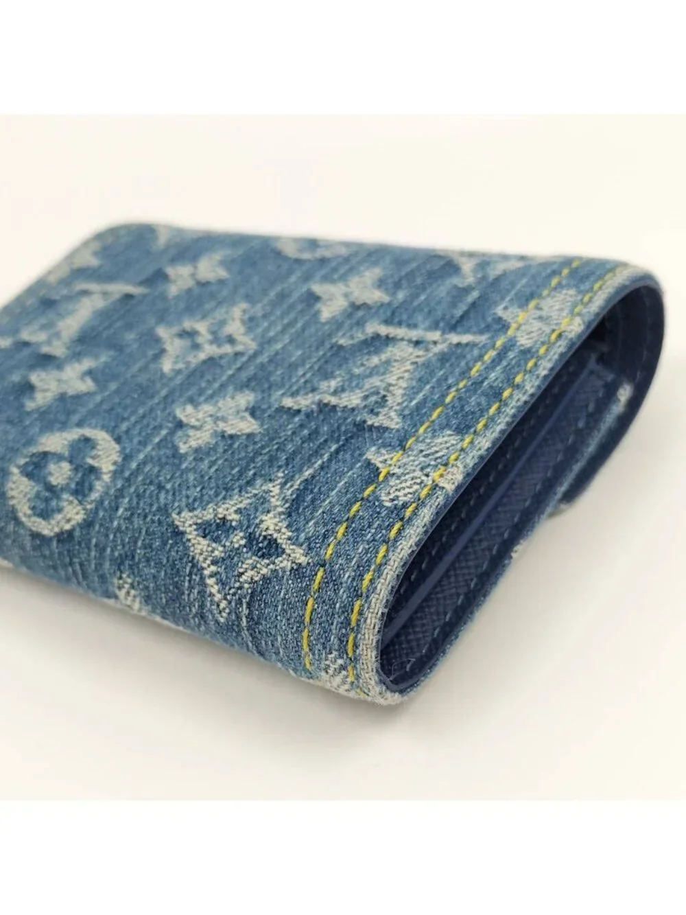 Louis Vuitton Portefeuille Victorine Compact Wallet Monogram Denim